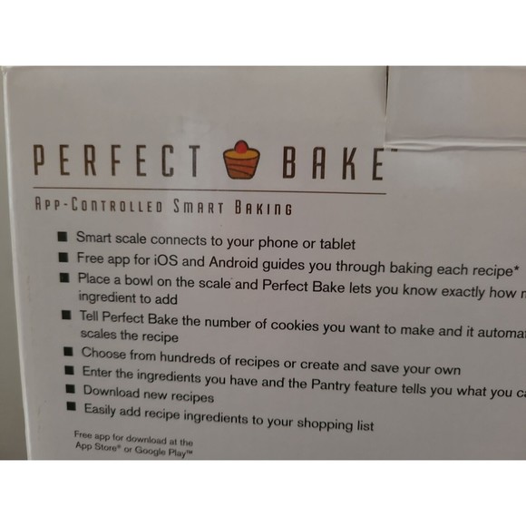 BROOKSTONE Perfect Bake Controlled Baking System Smart Scale Cooking Set Bowls - Picture 3 of 11